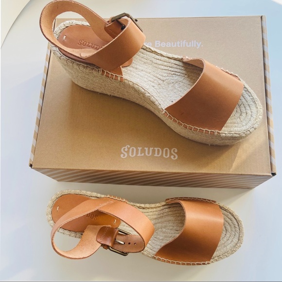 Soludos Shoes - SOLUDOS Minorca High Platform Leather Sandals